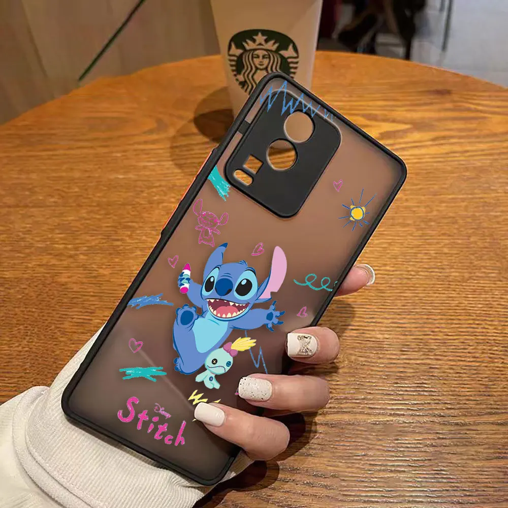 thumbnail image 1 of Funda mate para VIVO X90 X80 X70 5G X60 X50 X30 IQOO NEO 3 5 7 PRO PLUS X27 X23 Funda Capa Shell Lilo & Stitch dibujos animados Anime, 1 of 5