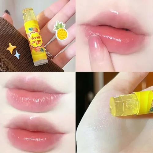 과일 향 내추럴 립 밤, 오래 지속되는 보습 립스틱 베이스, 귀여운 메이크업, 갈라짐 방지, 한국 입술 스킨 케어 화장품 2