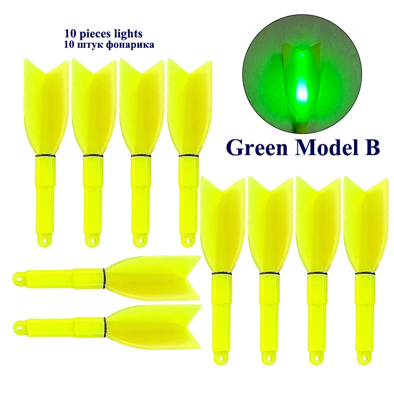 10PCS Luminous Ocean Fishing Light Sticks Electronic Glow Stick Sea Light Stick Electric Rod Tools Tackle NO Battery
