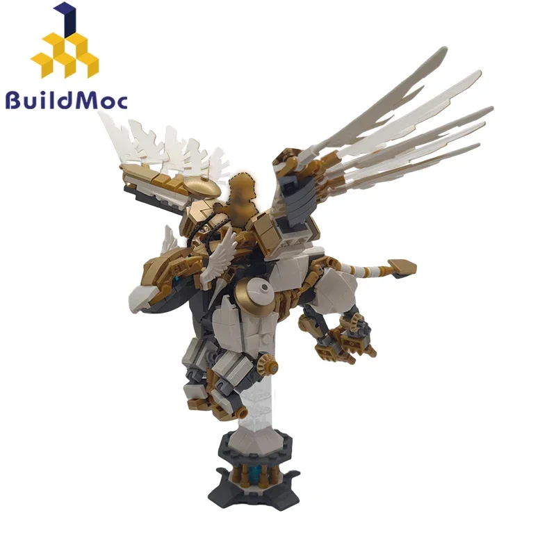 

BuildMoc, набор высокотехнологичных строительных блоков: Грифон, Китай, мейка, строительные Heros, Лев, чудовище, монстр, кирпичи, игрушки для детей, подарок на день рождения и Рождество