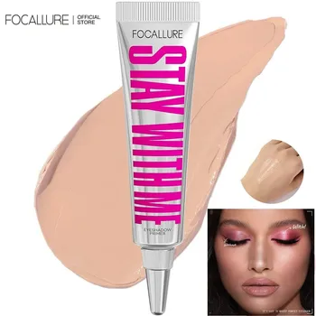 FOCALLURE 방수 아이섀도우 프라이머, 오래 지속되는 아이섀도우 크림 컨실러 베이스, 피부 톤 브라이트닝 아이 메이크업 화장품