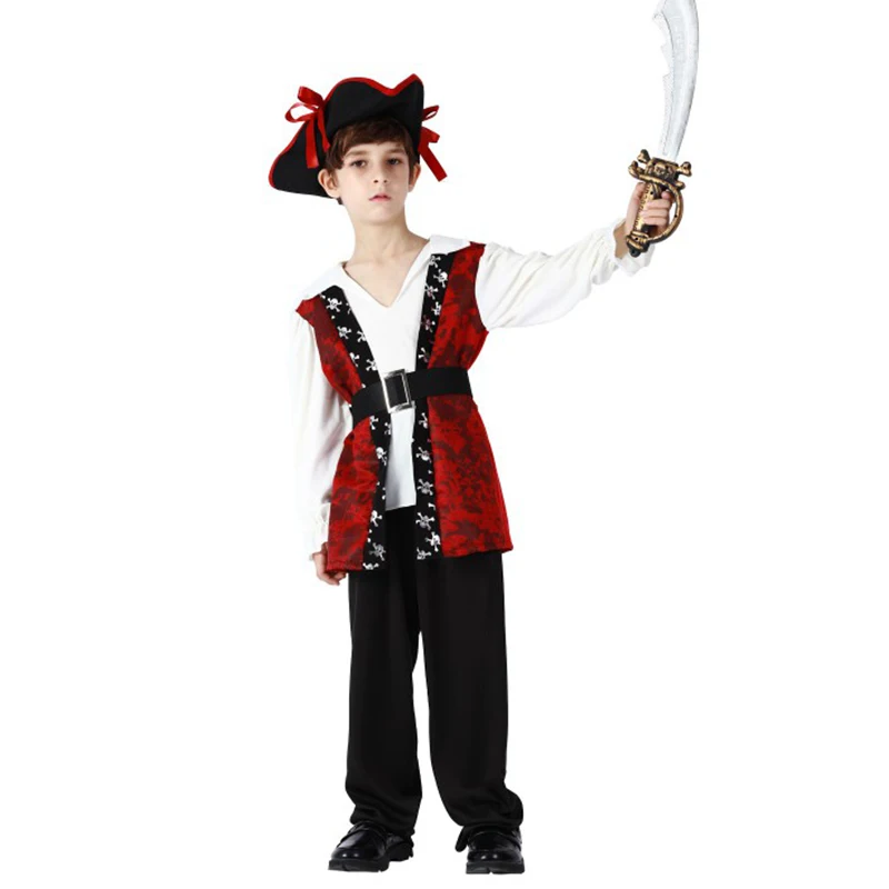 Cosplay Pirates of the Caribbean costume Captain Jack Sparrow Hunter Club costume Play Fancy party dress