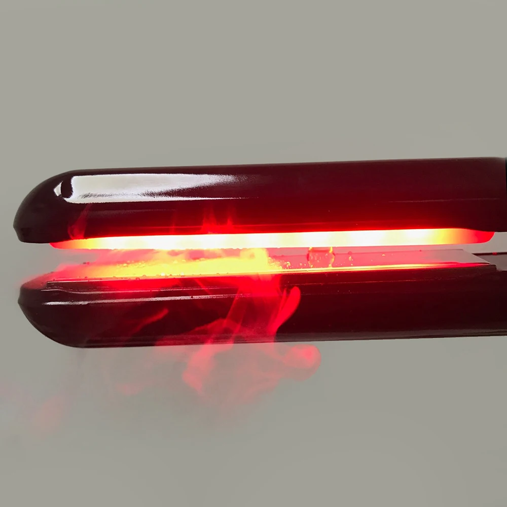 Hair Straightener Infrared and Ultrasonic Profession Cold Hair Care Iron Treatment for Frizzy Dry Recovers Damage Flat Irons 5