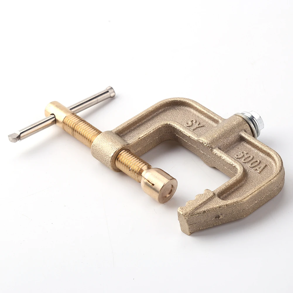 

Soldering Tools Ground Clamp 500A Accessories All-copper Argon Arc Earth Wire Clip Electric Welder G-shaped Golden