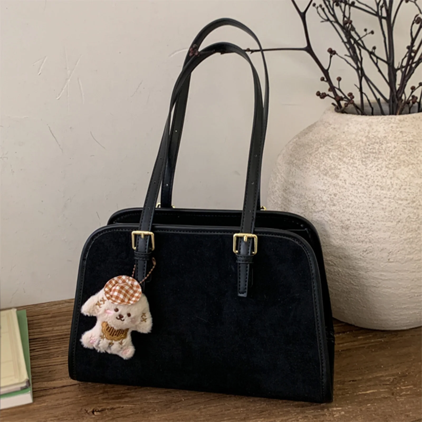 PU Leather Shoulder Bag Vintage Underarm Bag Fashion Tote Bags for Women Work Shopping Travel Daily