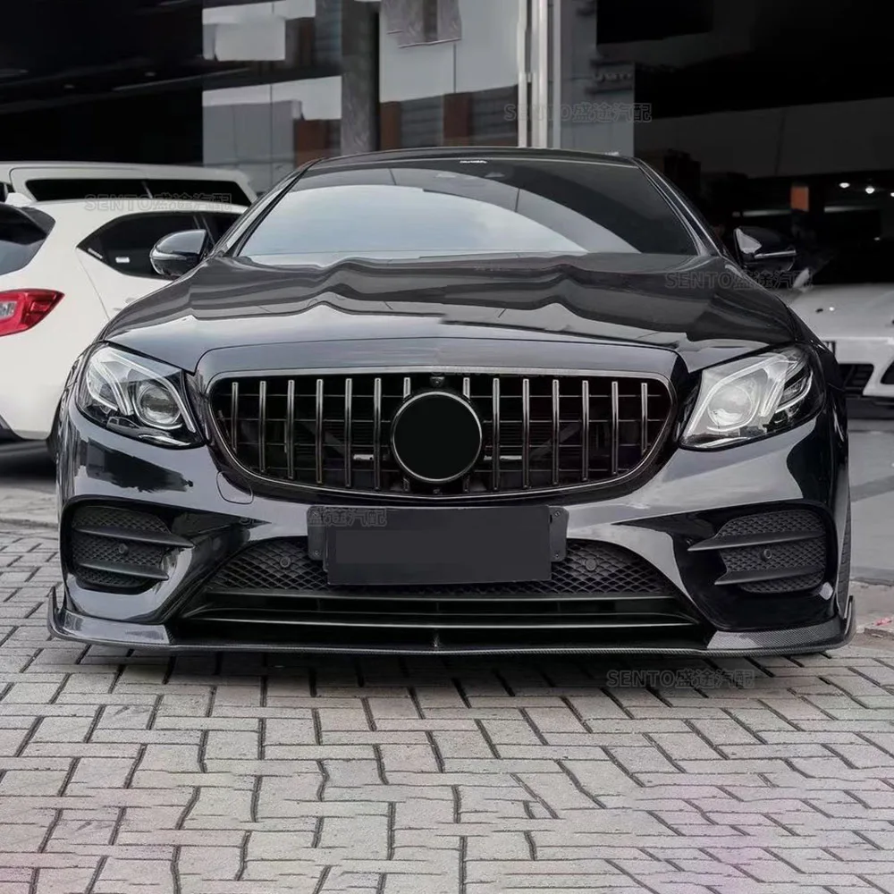 메르세데스 벤츠 E 클래스 W213 E200 E250 E300 E43 2016 2017-2020 GT 스타일 에어 인테이크 그릴 트림용 프론트 메쉬 범퍼 후드 그릴