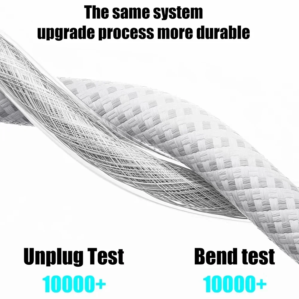 22.5W 3A USB to Type C Fast Charging Data Cable For iPhone 15/15 Pro/15 Pro Max/15 Plus Carplay Phone USB C Cord Nylon Braided