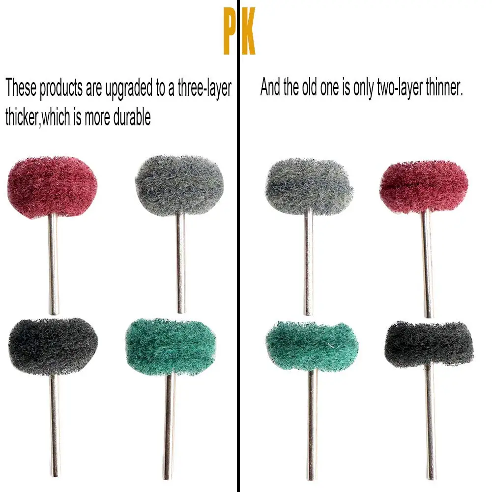 40 PCS Double-Layer Buffing Pads, Multi-Grit Abrasive