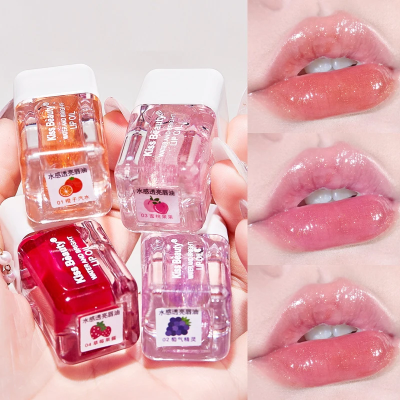 6ml Clear Jelly Lipolie Hydraterende Niet-plakkerige Sexy Plumping Lip Glow Gloss Lip Glazuur Getinte Mode Lippenstift make-up Lipverzorging_voghion.com