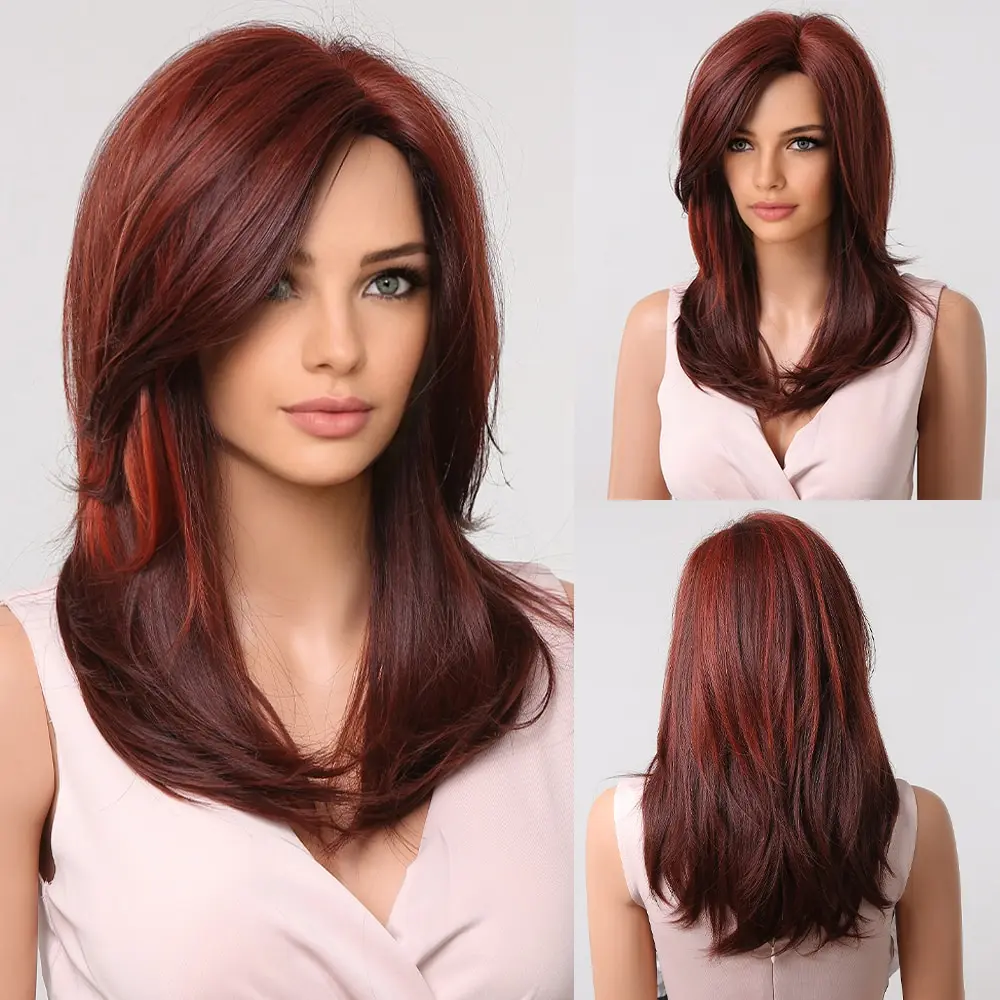Kurze Bob-Perücke Für Damen – Hitzebeständig, 150% Dichte, Natürlicher Mittelscheitel, 35,6 Cm, Perfekt Für Cosplay & Party