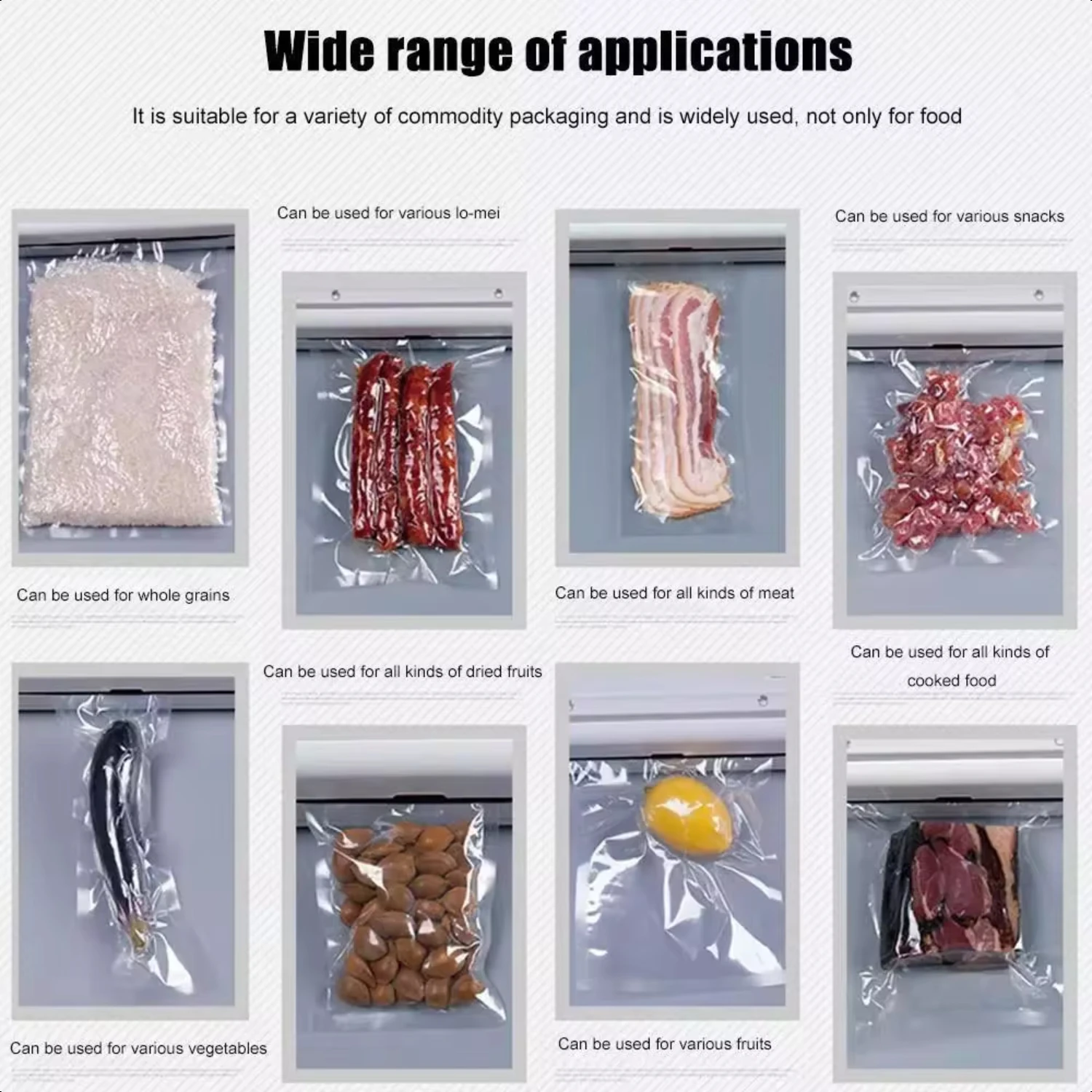 New Portable  3 IN 1 Vacuum Sealer Machine Automatic Food Preservation  Dry Wet Vaccum Packing with Free 10 Sealing Bags 6