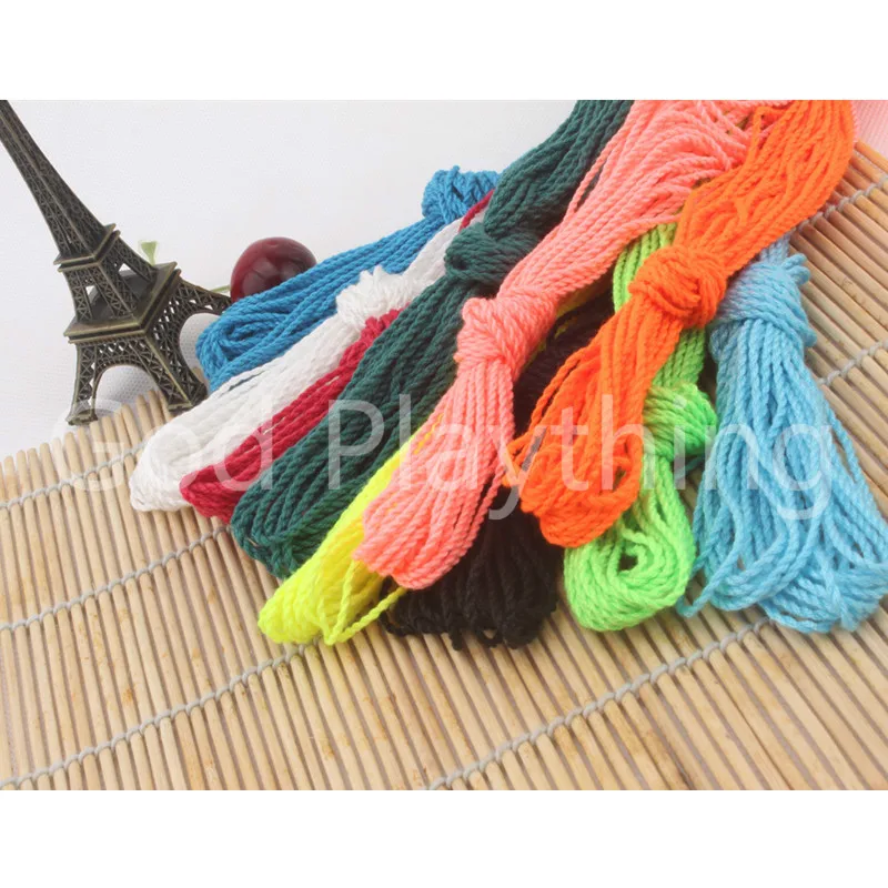 YoYo Ball 100 Pcs/lot 100% Polyester Light Professional YoYo Ball Bearing String Trick Kids Magic Juggling Toy yoyo ball