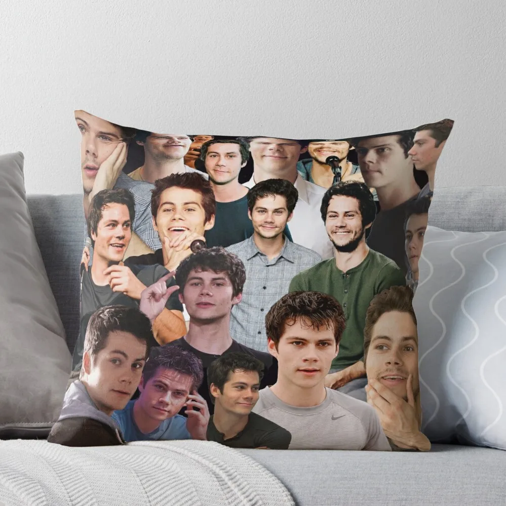 

Dylan O’Brien Collage Throw Pillow Christmas Pillow Covers Custom Cushion