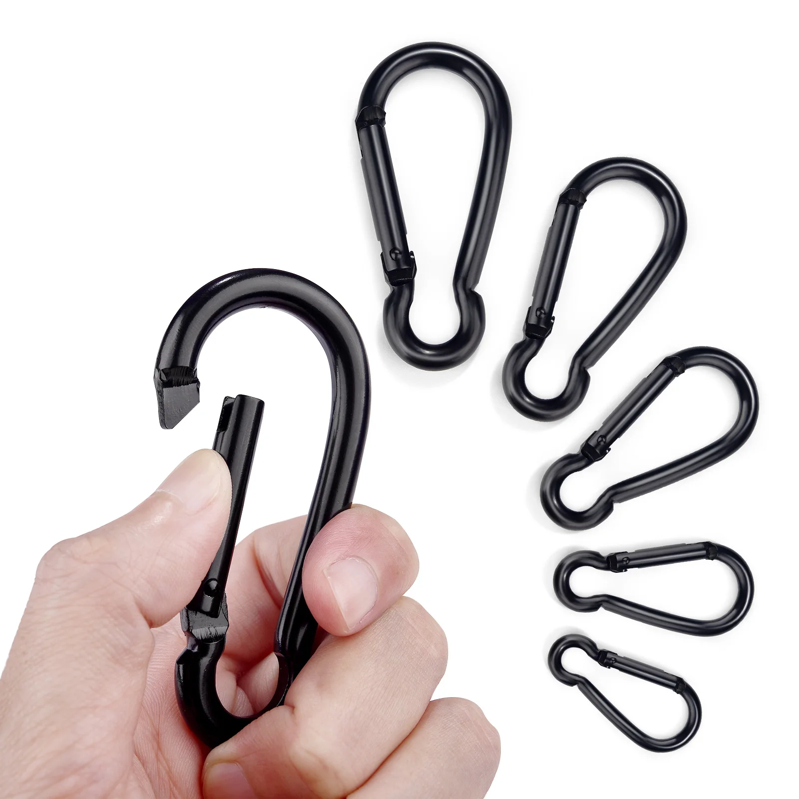 5pcs Metal Non Welded D Gourd Ring Adjustable D-Ring Dee Buckle For Backpacks Straps Shoes Bags Pet Collar DIY Accessories