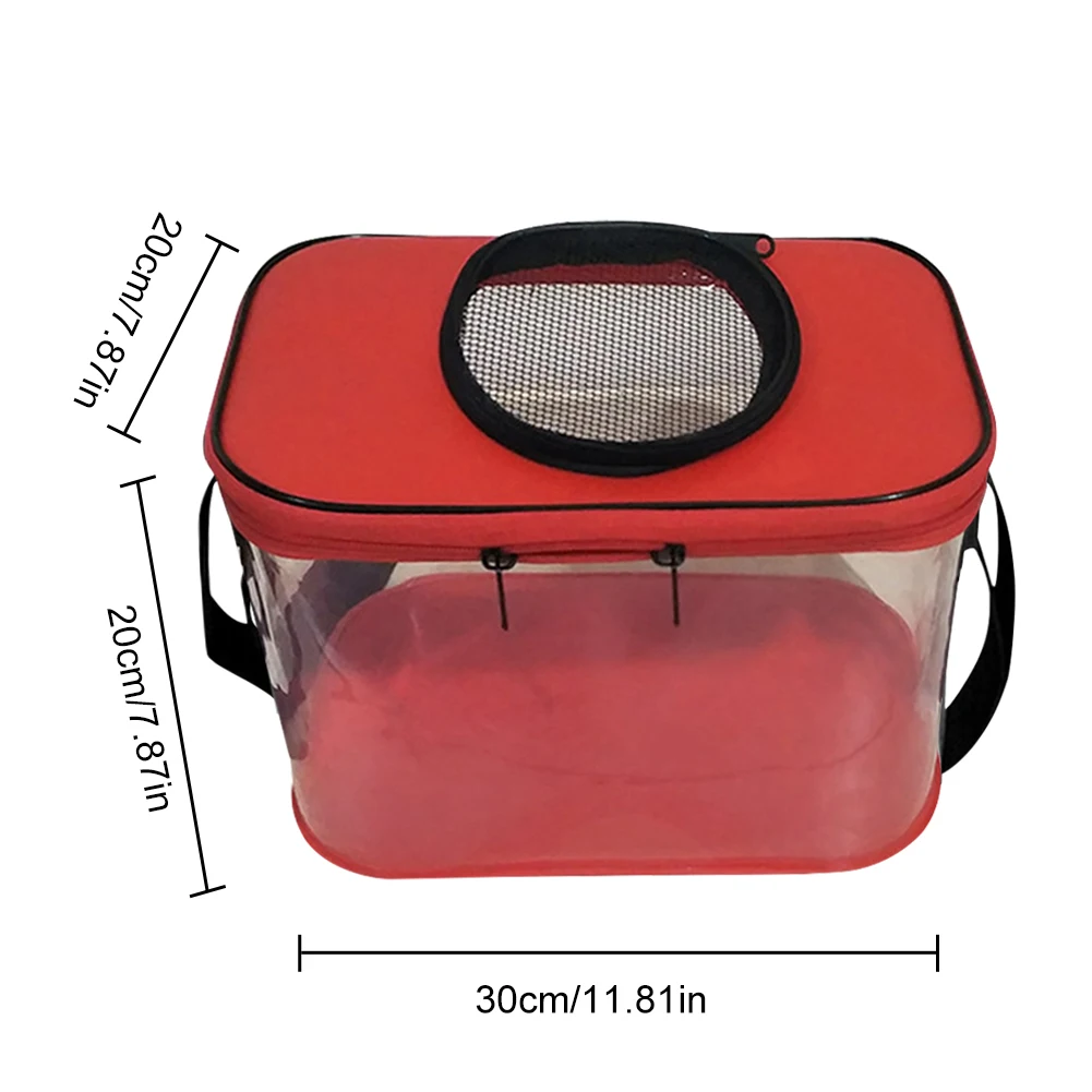 7L/12L Transparent Fishing Bucket Thickened EVA Live Fish Bucket