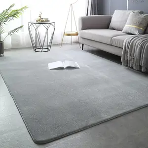 Alfombras grandes de área de 4 x 6 pies para sala de estar, alfombra  moderna súper suave y esponjosa, alfombra de interior teñida gris claro  para