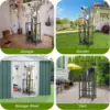 Garden Tool Organizer, Yard Tool Tower Rack for Garage Organization and Storage, Up to 35 Long-Handled Tools/Rakes/Brooms, Heavy 5