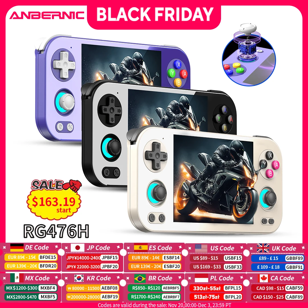 ANBERNIC RG 476H Android Handheld Game Console 4.7