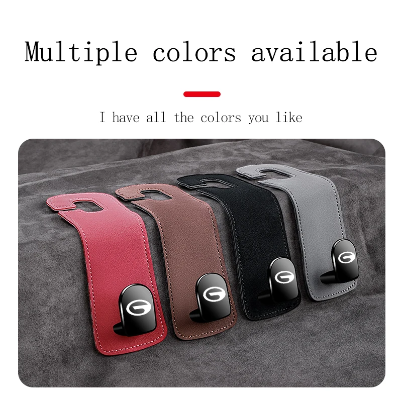 

Suede Car Seat Hook For Trumpchi Gac GS8 GS5 GS3 GS4 GA3 GA8 GA4 GE3 Headrest Hidden Car Universal Hook Car Interior Accessories