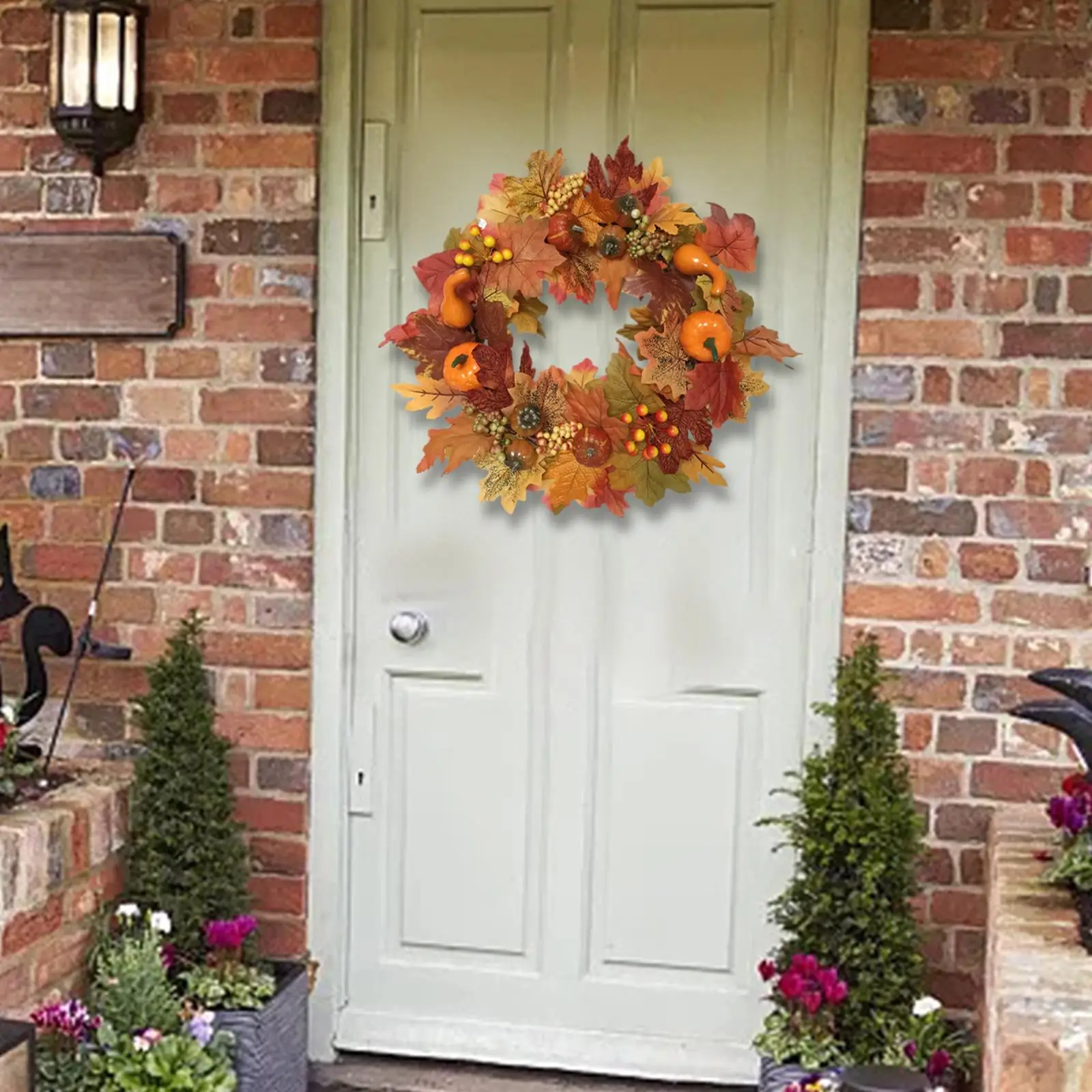 Fall Pumpkin Wreath Festival Atmosphere Garland for Celebration https://ae01.alicdn.com/kf/S2b6f27f2c97e4e23a188b552d378b27fN.jpg