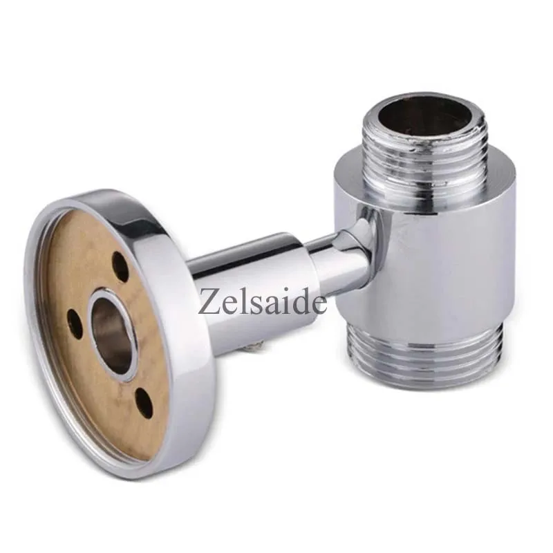 Brass diverter valve holder shower pipe extension shower head extender For shower set, brass diverter holder chrome plate, shower kits