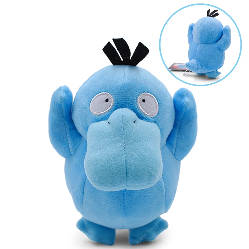Takara Tomy Pokemon Shiny Psyduck Peluche Anime Blue Peluches Soft Farcito Cartoon Doll Decorazione Regali Per Bambini