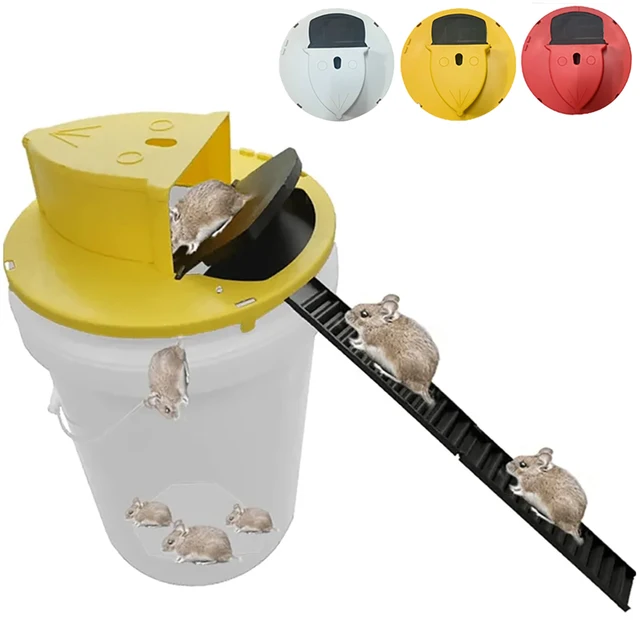 Smart Mouse Trap Flip Slide Bucket Lid Mice Rat Trap Auto Reset Rat Door Multi Mice Killer Indoor Outdoor Multi Catch