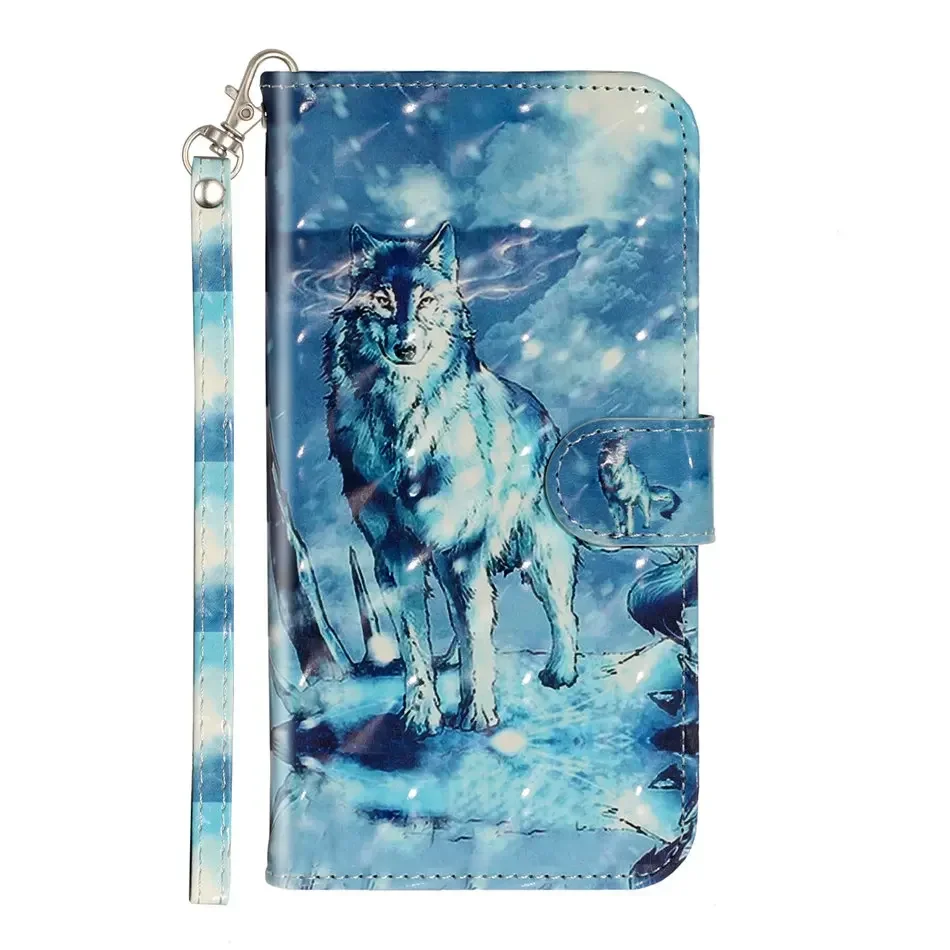 Chic Leather Flip Wallet Case with Card Slots - Cute Design