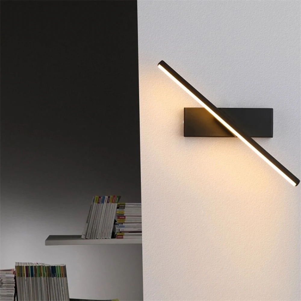 

Настенная лампа в скандинавском стиле, современный минималистичный прикроватный светильник для спальни, креативный вращающийся настенный светильник для гостиной