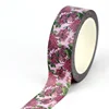 NEW 1PC 10M Decorative Beautiful Purple Flowers Washi Tape for Scrapbooking Journaing Adhesive Masking Tape Cute Stationery 1