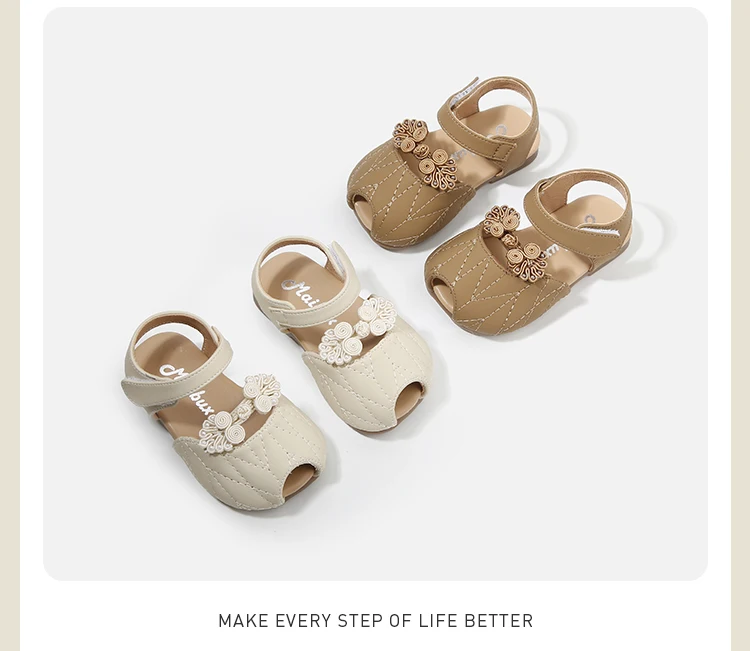 Girls' shoes new summer sandals baby step shoes Korean version of Baby Shoes Princess Shoes