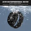Men's Digital Watch, Outdoors Sports Waterproof Electronic Watches with LED Backlight 5D Pedometer Countdown Stopwatch Stopwatch 4
