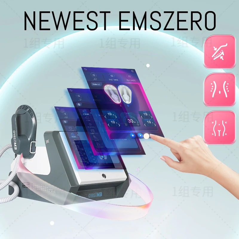 

EMSzero 6500W Hi-emt+RF EMS Muscle body sculpting Machine with 4Handles RF Pelvic StimulationPadsOptional salon 2024