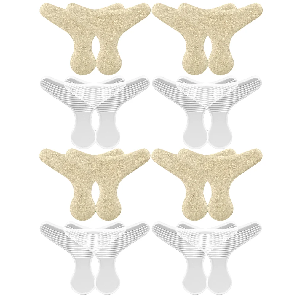 

8 пар стельки для обуви вставки на носок для обуви слишком большие каблуки Захваты женские, наклейки на заднюю часть женской обуви