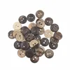 100Pcs 12mm Natural 2-Holes Round Coconut Button Sewing Accessories Handmade Scrapbooking Crafts DIY Wooden Buttons for Clothing 1