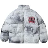 Oversized Hip Hop Parkas Padded Puffer Jacket Men Winter Warm Coat Letter Graphic Tie Dye Streetwear Jackets Y2K Parkas Coats 4