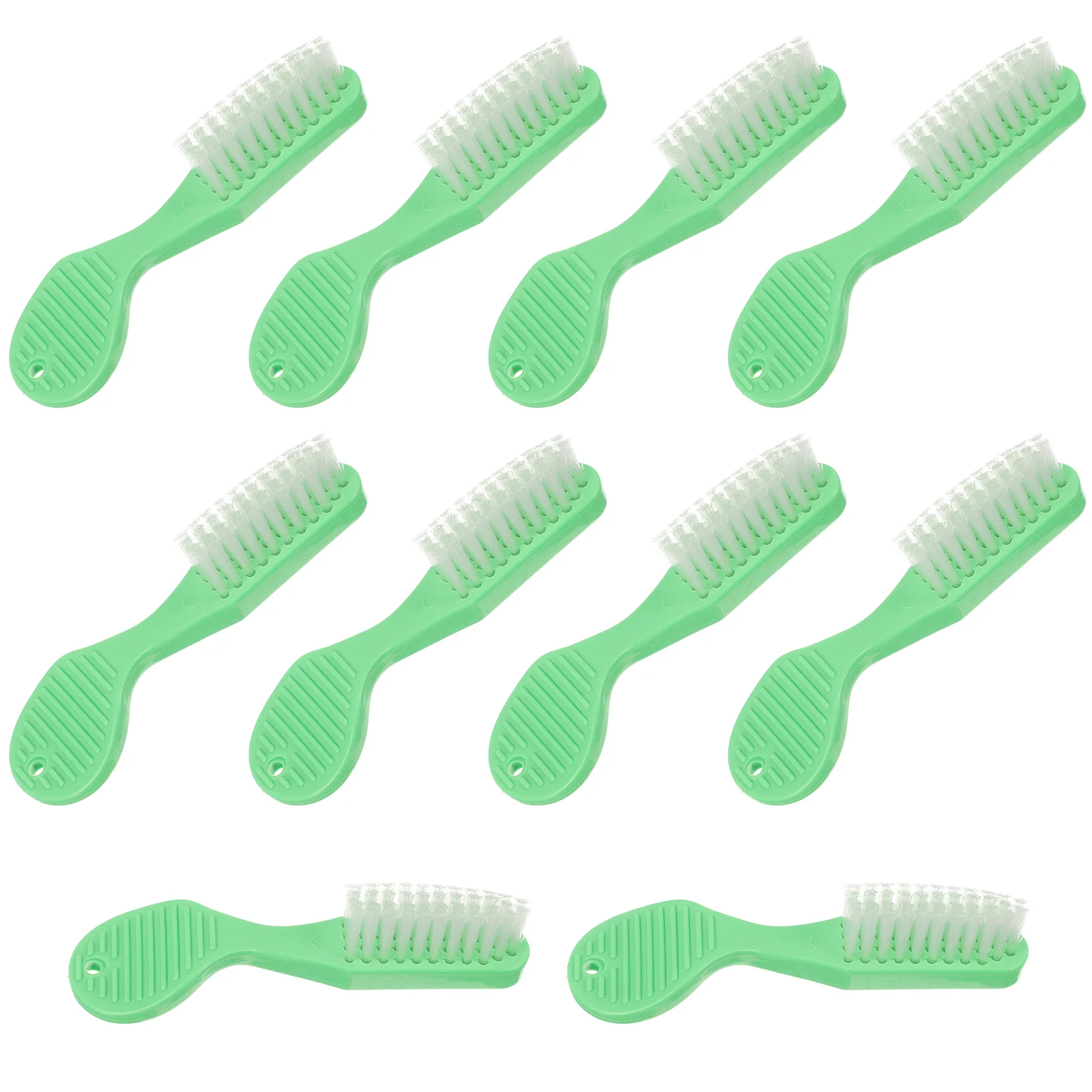 

Healvian 10Pcs Handle Toothbrush Thumbprint Security Toothbrush Bulk Prison Toothbrush Short Handle Portable Travel Toothbrush