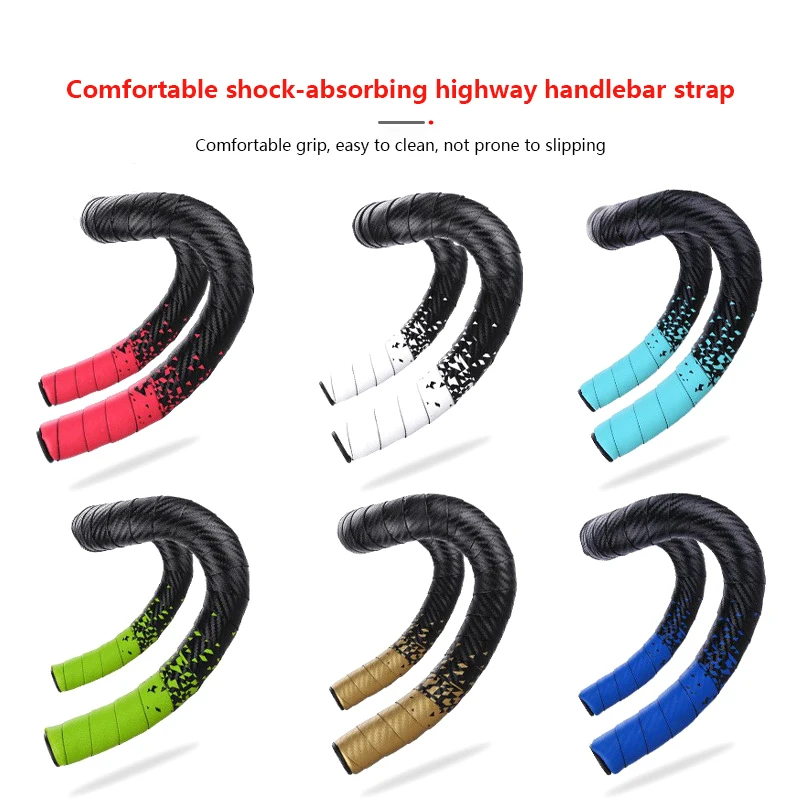 Anti-Vibration PU EVA Bent Cycling Road Bike Tapes Bicycle Handlebar Tape Racing Handlebar Belt Bicycle Wrap Bike Accessories
