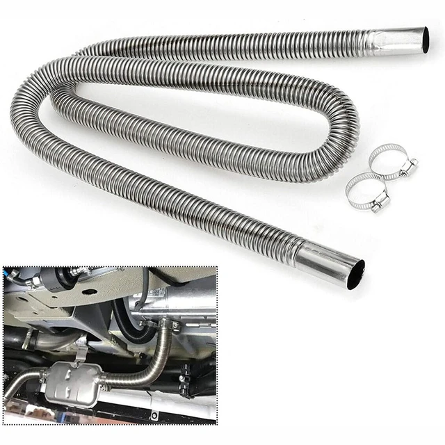 60cm - 300cm Stainless Steel Exhaust Pipe Car Parking Air Heater