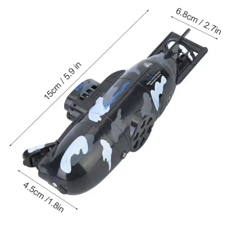RC Submarine Remote Control Simulation MINI Diving Toy Model Gift 6-channel Support for Boys Control Boat