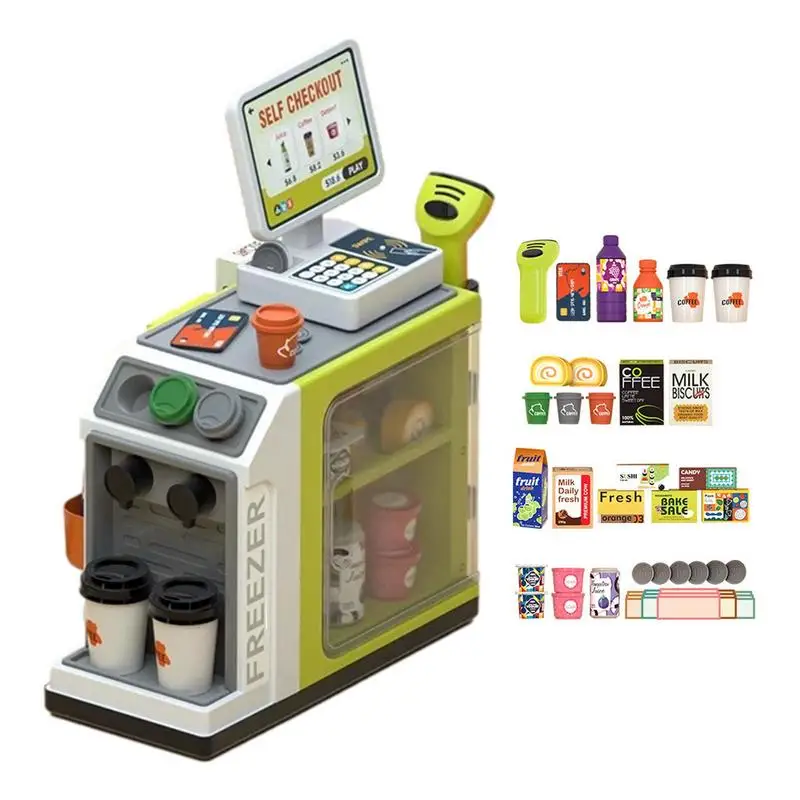 

Cash Register Playset With Sound Pretend Play Store Cashier Best Gifts Simulated Cash Register For Kids Child