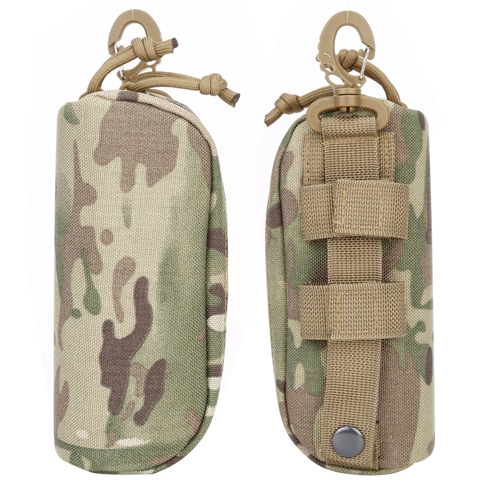 전술 Molle 안경 파우치, 1000D 선글라스 케이스, EDC 허리 팩, 유틸리티 가방, 군사 육군 사냥 액세서리 정리함