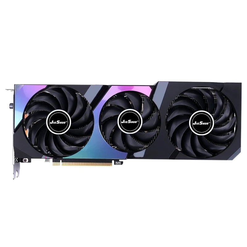Nvidia Geforce JIESHUO RTX 3070 8GB Graphics Card GDDR6 256bit Triple Fan GPU PCIE 4.0X16 Support For Desktop Gaming Office