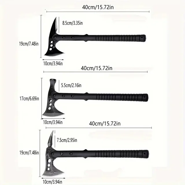 1 Portable Axe, Multifunctional Survival Axe, Pointed Axe, Hammerhead Axe, Chili Axe, Sharp, with a High Toughness Handle 2