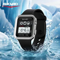 SKMEI 2504 Sports Fashion Men Electronic Watch Luminous Alarm Clock Calendar Waterproof Silicone Strap Digital Watches for Man 6