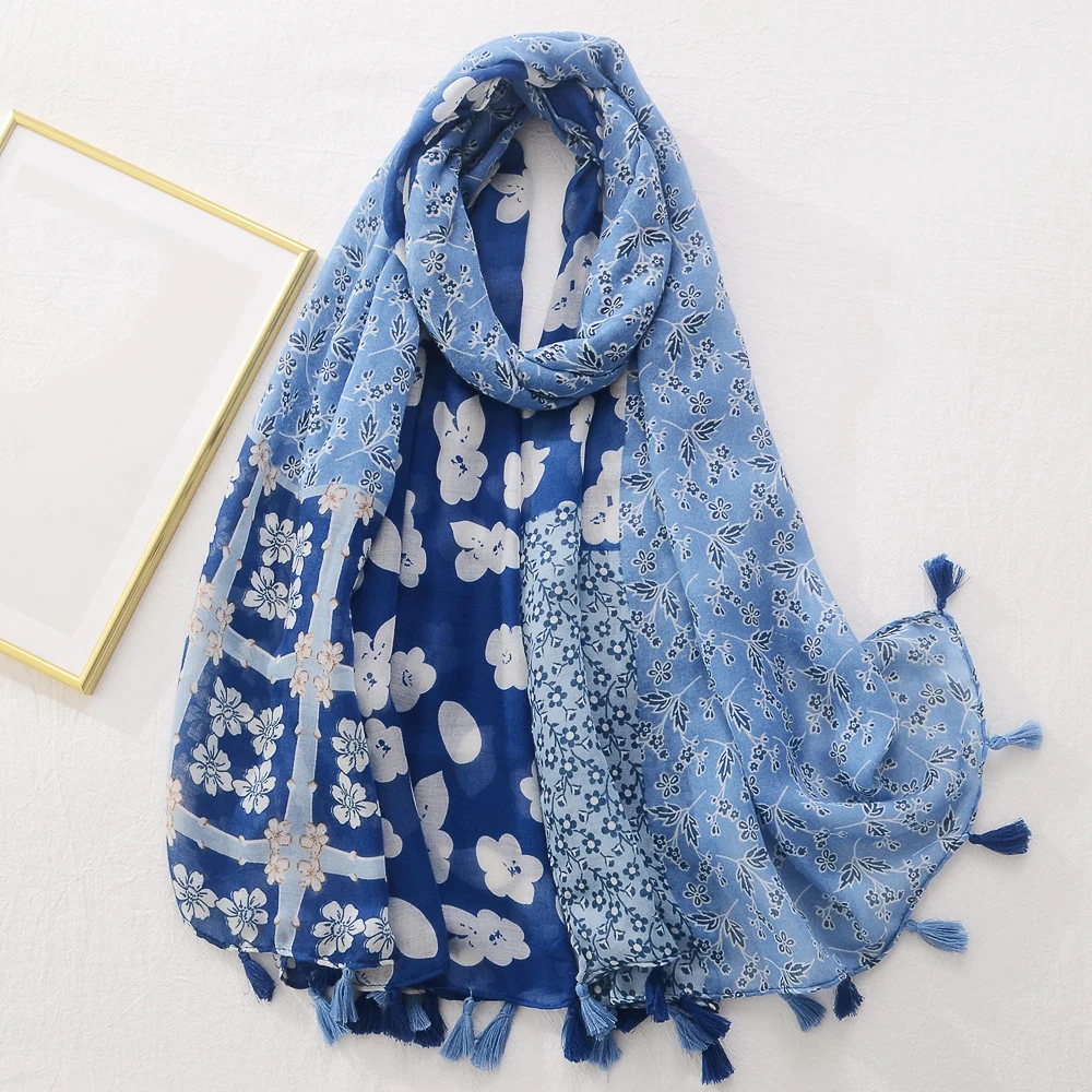 Spring Autumn Women's Scarves Muslim Women Scarf Shawl Luxury Hijabs For Woman Tassel Large Beach Towel Ladies Headscarf Bandana ladies fashion spring autumn multi function 110x110cm square foulard paisley printed muslim hijab silk scarf