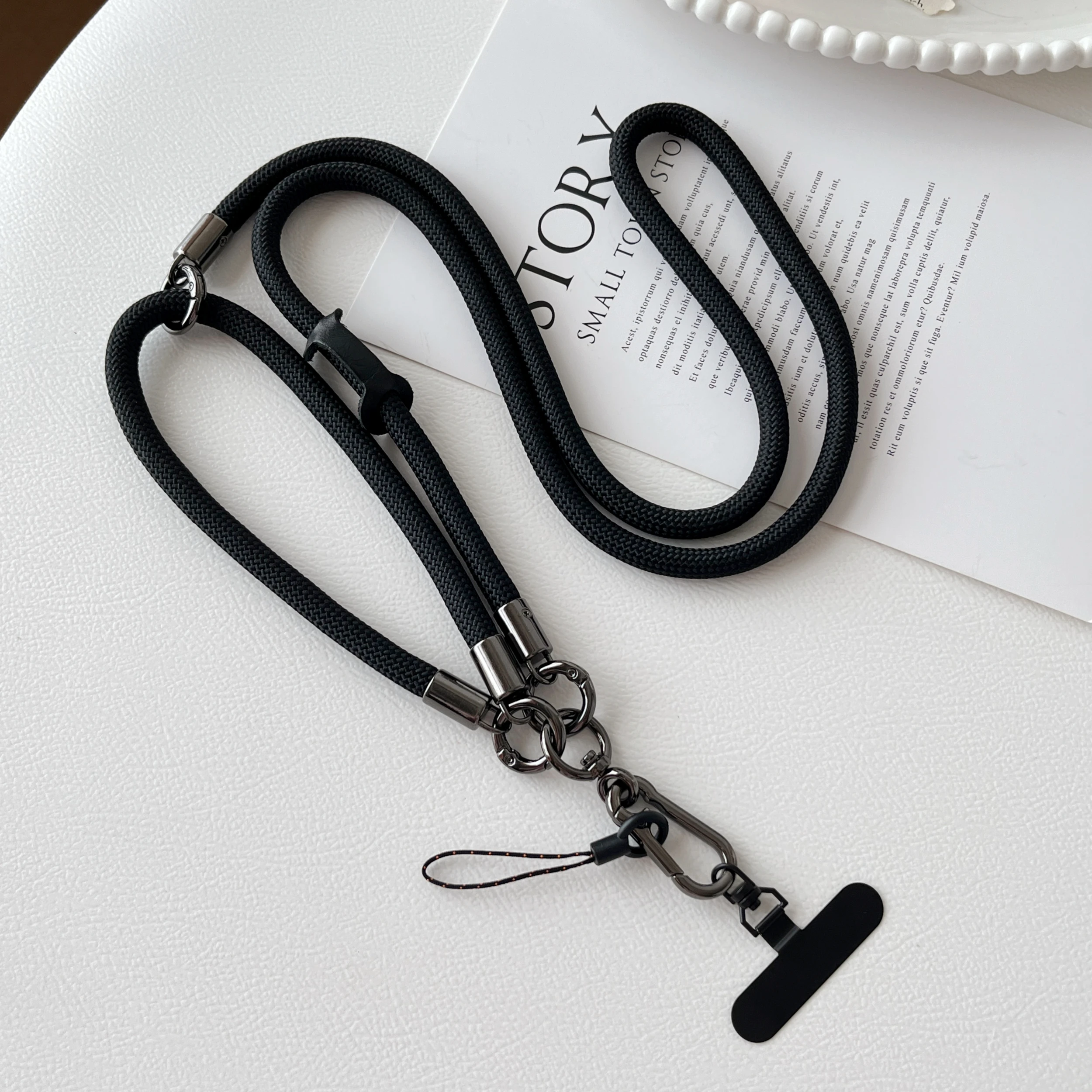 Elegant Universal Crossbody and Neck Lanyard Set with Anti-Drop Rope