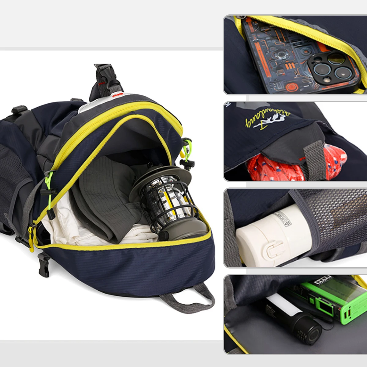 Outdoor Mountaineering Bag for Men and Women, Hiking, Fishing and Climbing Bag, Travel Backpack, Travel Backpack, Lightweight School Bag, Sports Bag, Overseas Cycling Bag