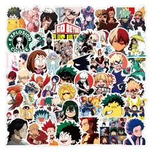 

100PCS My Hero Academia Anime Stickers Graffiti Laptop Phone Izuku Midoriya Might Boku No Hero Academia Character Decal