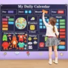 My First Daily Calendar - For Kindergarten Classrooms, A Loop Time Learning Center, A Weekly Chart For Children's Learning 1
